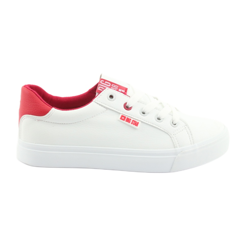 Vita sneakers BIG STAR 274311 röd