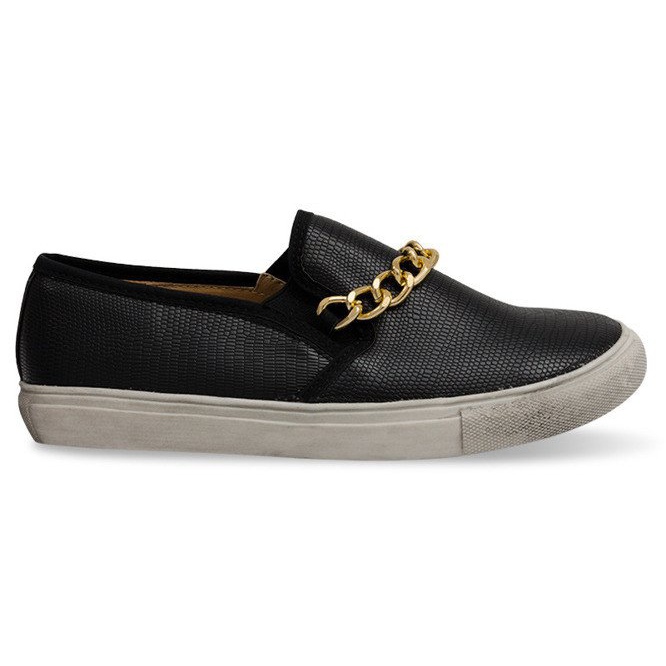 Sneakers Slip On 7064 Svart