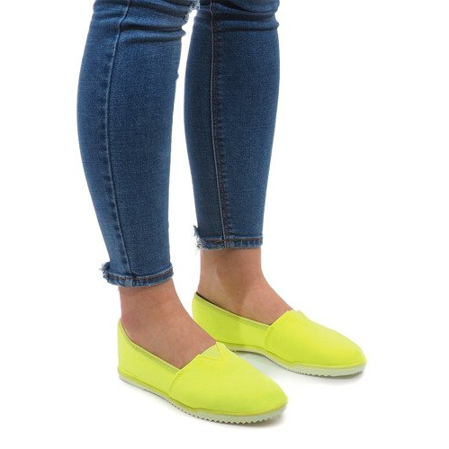 Lycra PT7205 Yellow Slip-On Sneakers gul