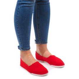 Lycra 8525 röda slip-on sneakers