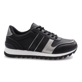 Svarta sportnattsneakers