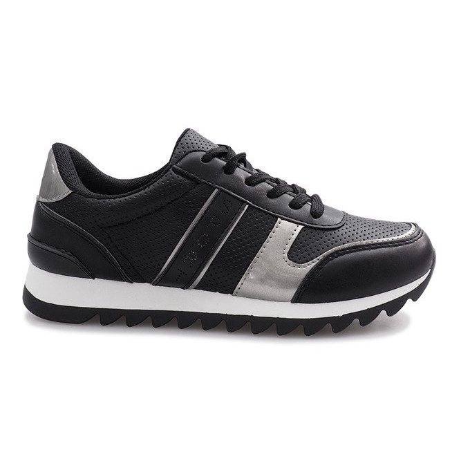 Svarta sportnattsneakers