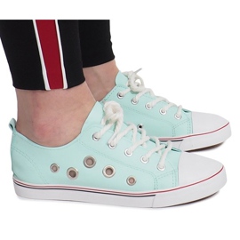 Lavso gröna openwork sneakers