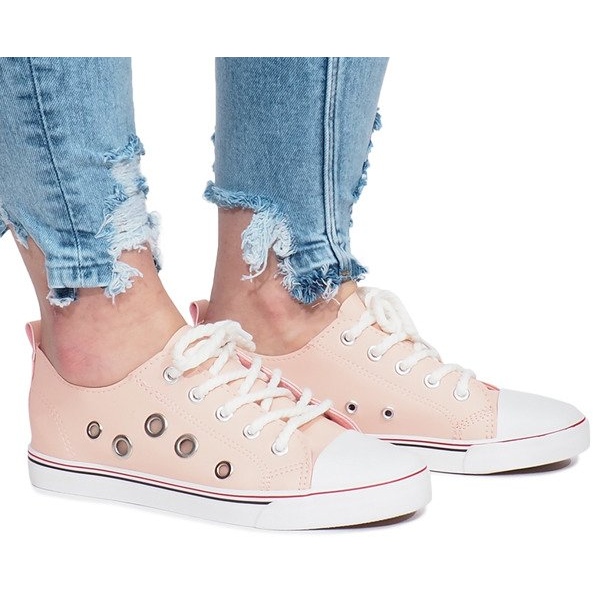 Lavso rosa openwork sneakers