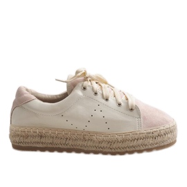 Rosa LX-07 snörade espadriller