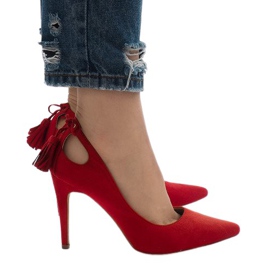 Röda mocka D-10 klackar