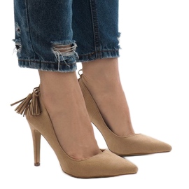 Kamel mocka D-10 klackar brun