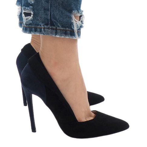 Svarta klassiska mocka klackar 95299-35