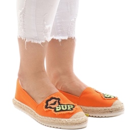 Orange espadriller L-1047