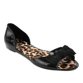 Svarta ballonger med melissagummi med rosett DD506-1