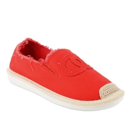 Röda slip-on espadriller XY2618-4