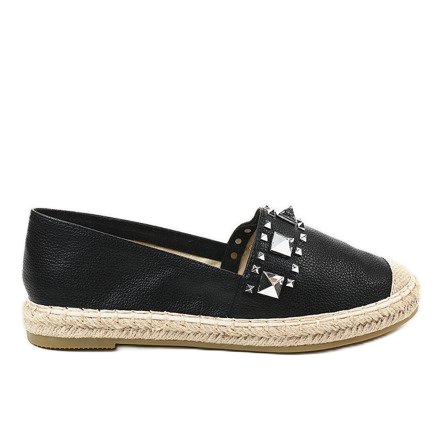 Svarta espadriller med LX-206 dubbar