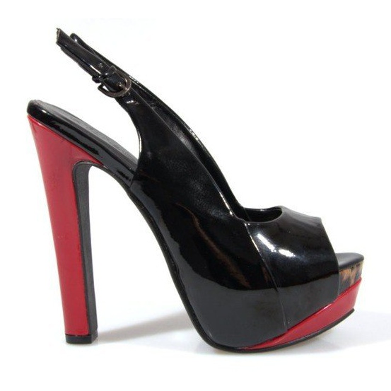 Pumps Sandaler På Plattformen A8030 Svart