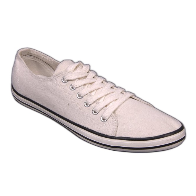 Tygskor med rem 125 Vit