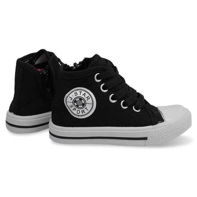 Höga barnskor Y1312 svart