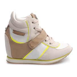 Trendiga Wedge Sneakers JT4 Beige