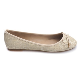 Lace Ballerinas 02059 Beige