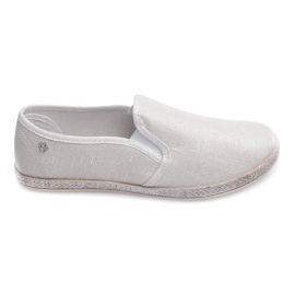 Shiny Sneakers Espadrilles B740 Vit