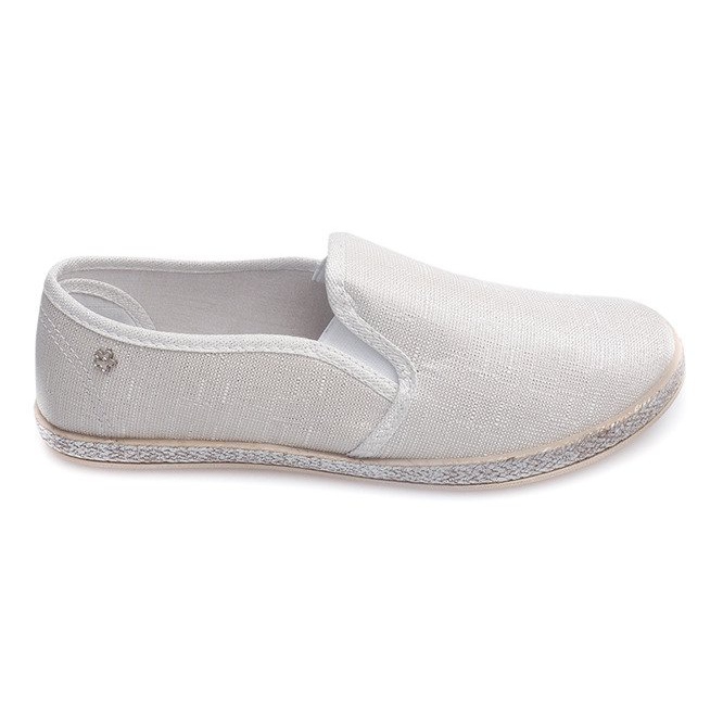 Shiny Sneakers Espadrilles B740 Vit