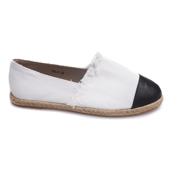 Linne Espadrilles 760 vita sneakers svart