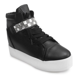 High Wedge Sneakers 51113 Svart
