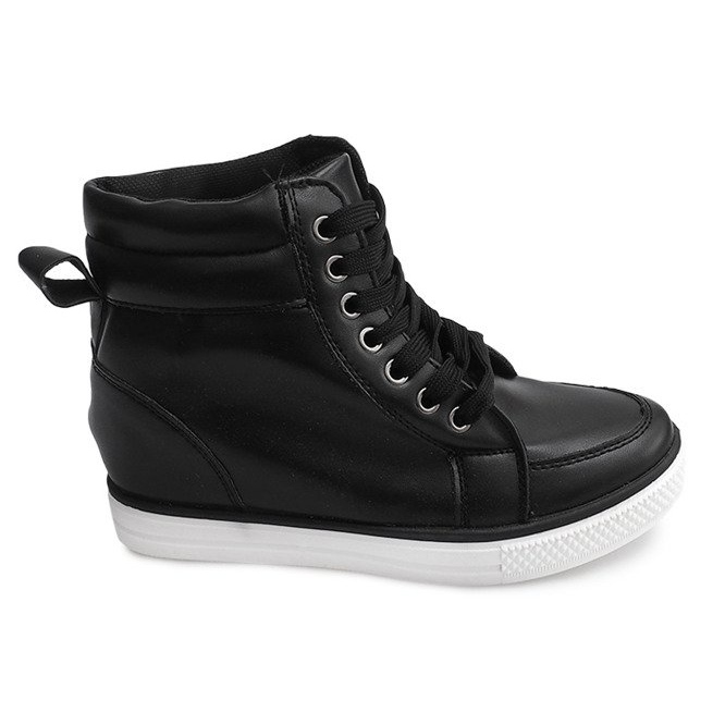 High Wedge Sneakers 15001 Svart
