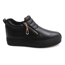 High Wedge Sneakers Creepers H42 Svart