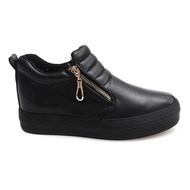 High Wedge Sneakers Creepers H42 Svart