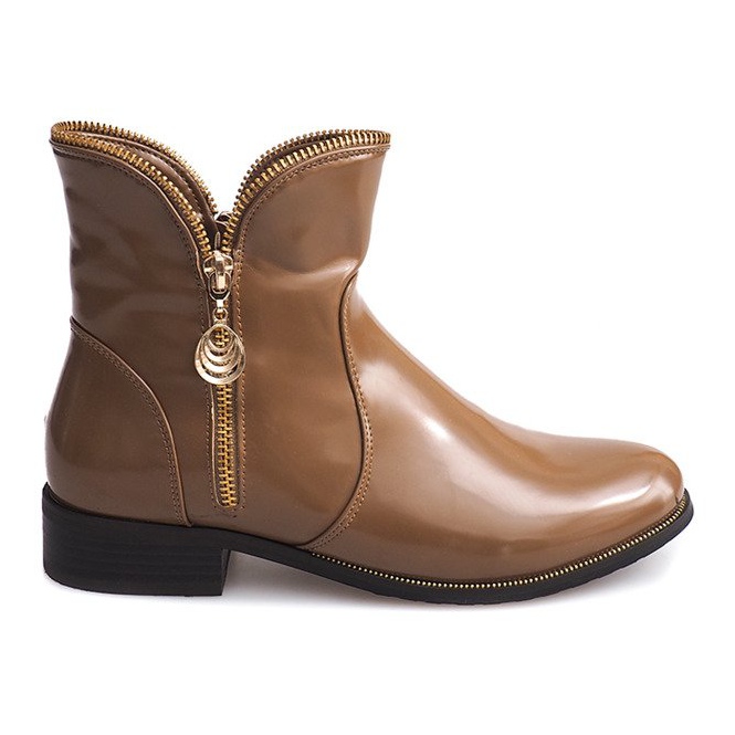 Lackerade och varma stövlar QQ-47 Khaki mångfärgad grön