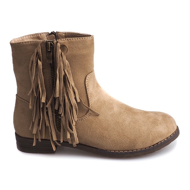 Varma mocka stövlar Boho RMB-19 Khaki kaki
