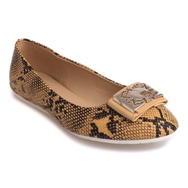 Ballerinor med rosett LU17 Beige