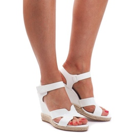 Wedge Sandals 5H5670 Vit brun