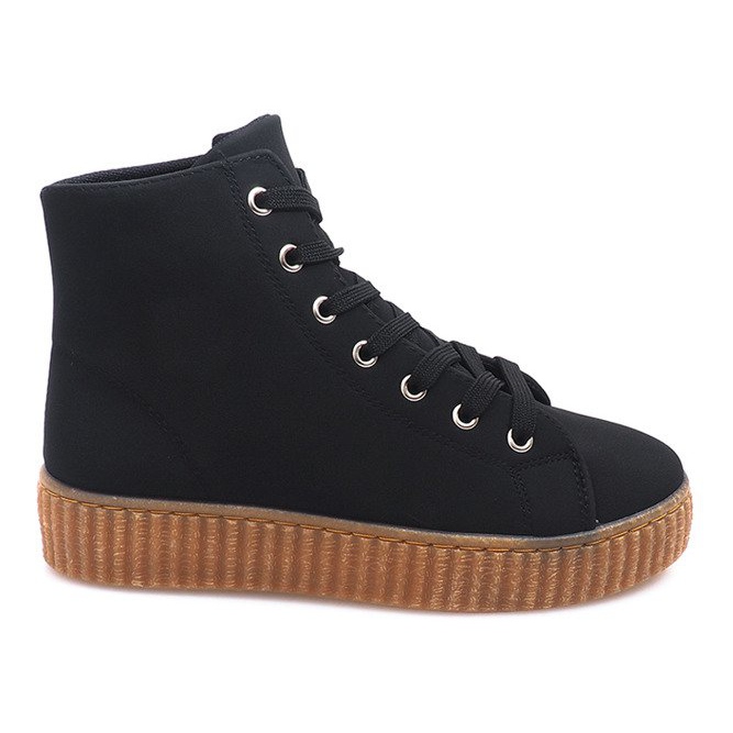 Creepers stövlar på AM-1103 Black Platform svart