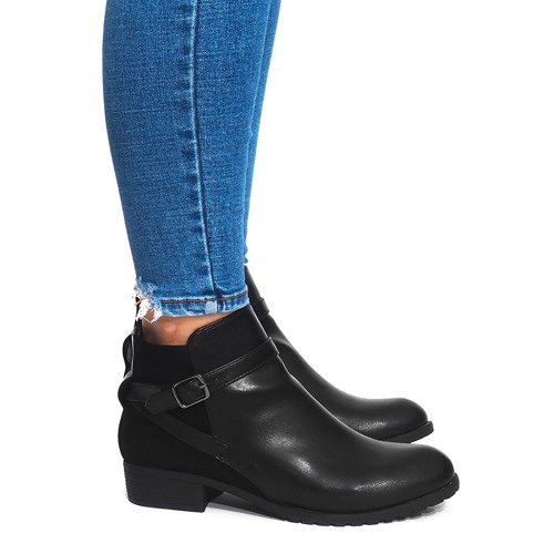 Dekorerad med LM-201 svarta stövlar