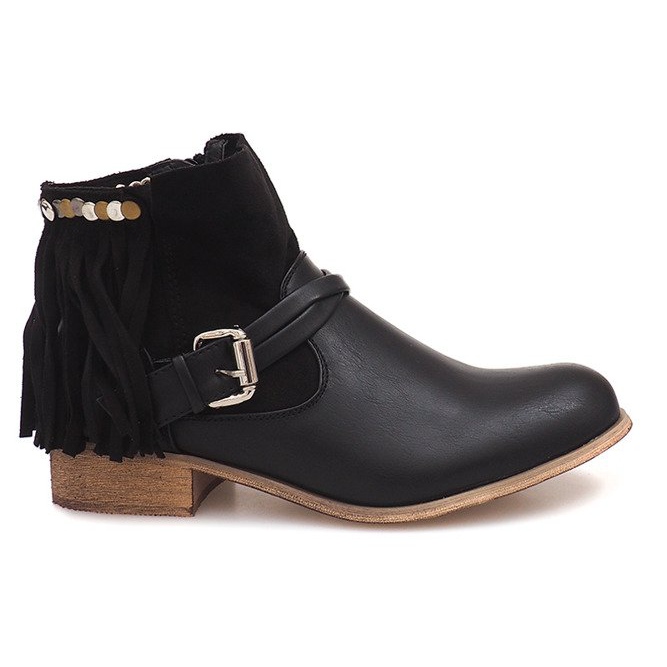 Dekorerad med stövlar 341-PA svart