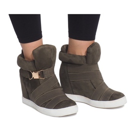 Wedge Sneakers 6671-Y Grön