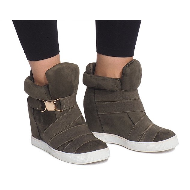 Wedge Sneakers 6671-Y Grön