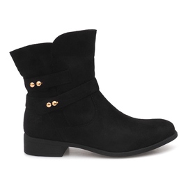 Suede Booties Jodhpur stövlar SG803 Svart