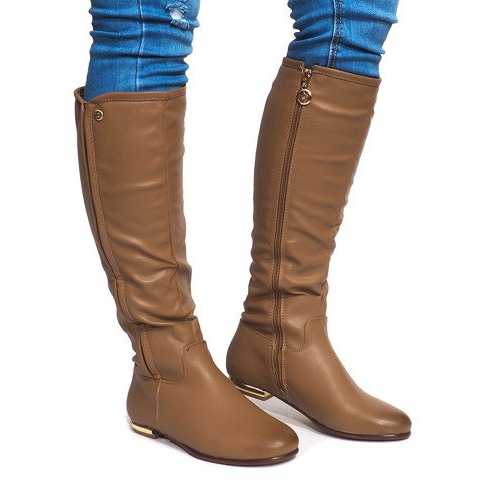 High Warm Boots TL12865-18 Khaki mångfärgad grön