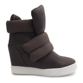 Warm Wedge Sneakers 01-3 Khaki grön