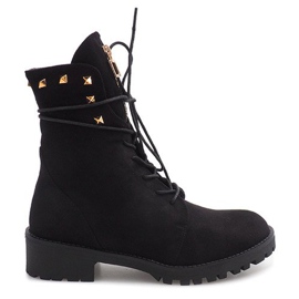 Mocka dekorerade fällare H99-17 svart