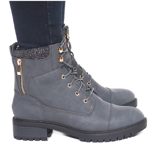 Varma stövlar B9817-KB Grå