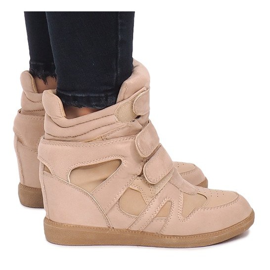 Wedge Sneakers BZ8386 Khaki mångfärgad grön