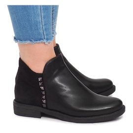 Stövlar med dragkedja WW070A Svart