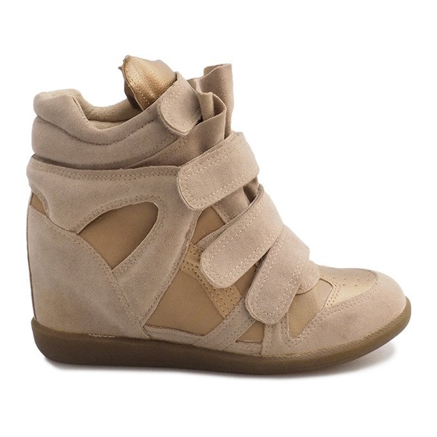 Wedge Sneakers R9686 Beige