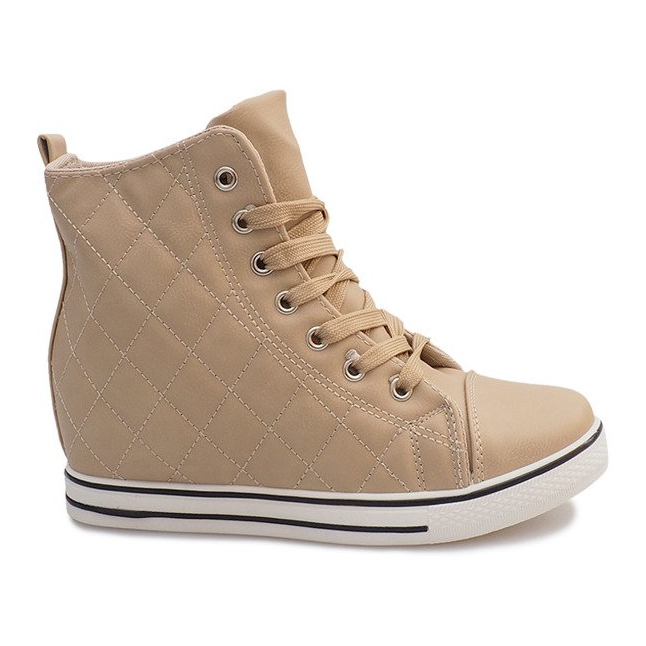 Quiltade sneakers Z043 Beige
