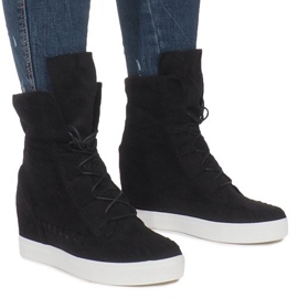 Svarta mocka Indian Wedge Sneakers