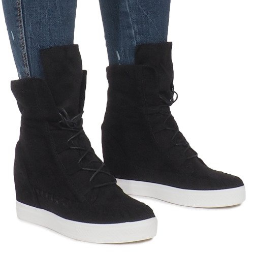 Svarta mocka Indian Wedge Sneakers