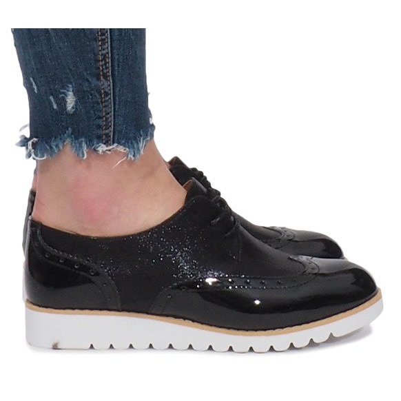 Delphine svarta jazzskor