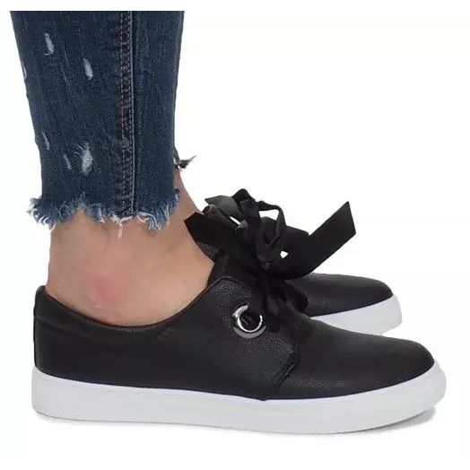 Svarta sneakers med Bows Lou